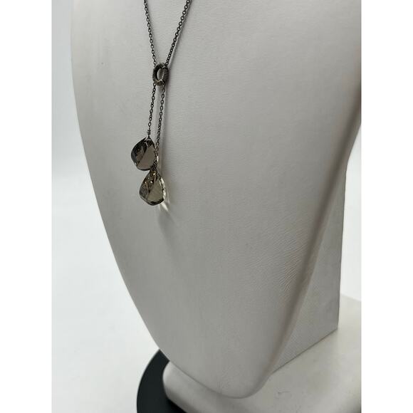 Vintage 925 Sterling Silver Faceted Smoky Quartz Drop Necklace 20" Chain
4.6g - Picture 4 of 13